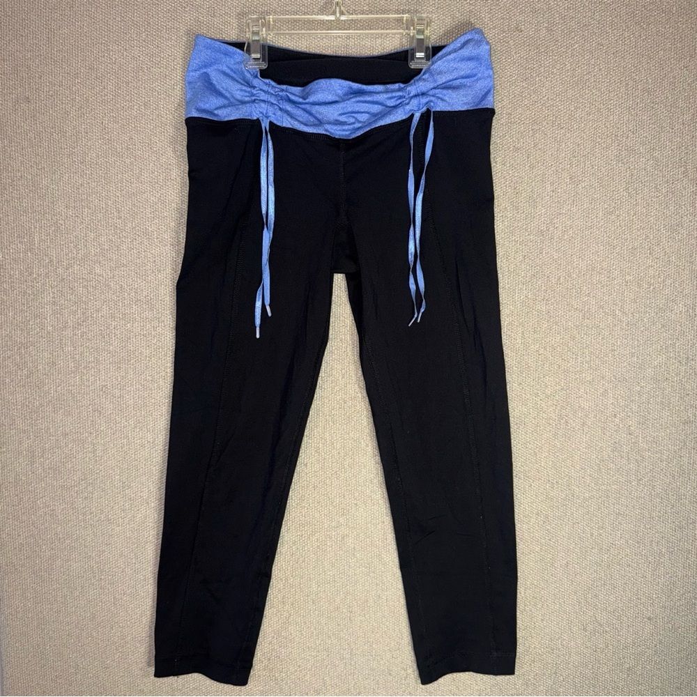 90 degree by reflex size small Black and Blue Yoga capri Pants